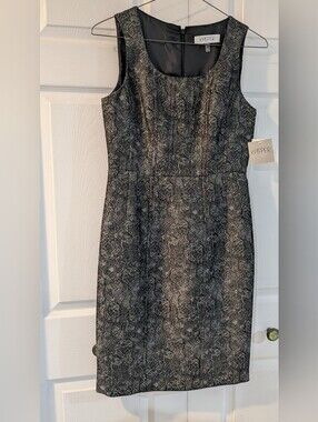 Kasper Black Floral Dress. NWT!